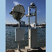 GNSS antenna and tide gauge