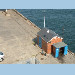 Tide gauge house and NSTG GNSS antenna