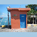 GNSS antenna and tide gauge shelter