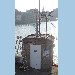 GNSS antenna on tide gauge building