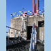 GPS antenna set on the concrete building hosting the tide gauge 