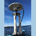 GNSS antenna and tide gauge sensor