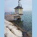 GNSS antenna on tide gauge shelter